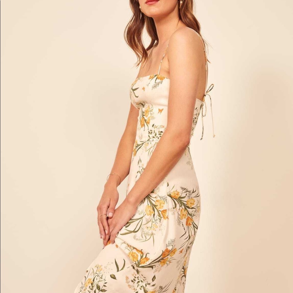 Reformation peach dress